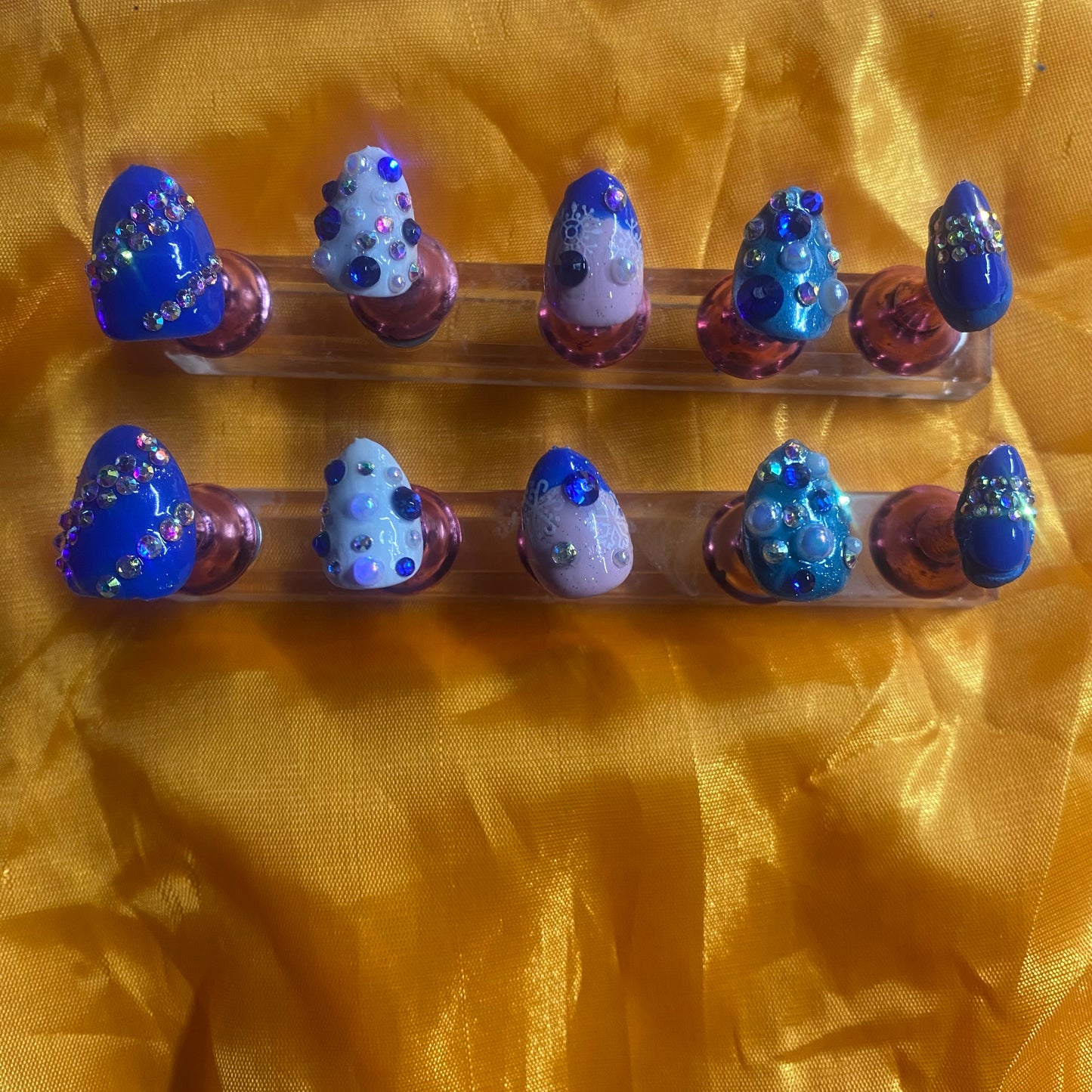 Rhinestones Press on Nails