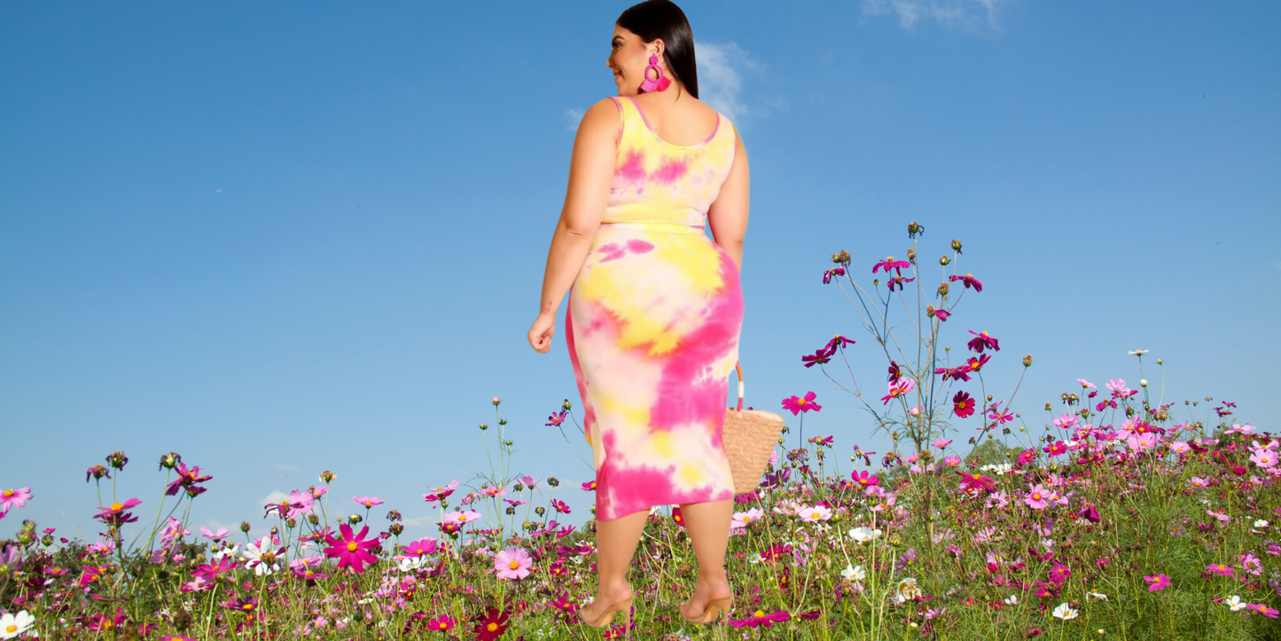 Tye Dye Two Piece Skirt Set